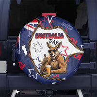 Australia Flag Day Spare Tire Cover Cool Kangaroo Beer Aussie Aussie Oi Oi