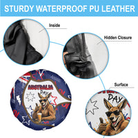 Australia Flag Day Spare Tire Cover Cool Kangaroo Beer Aussie Aussie Oi Oi