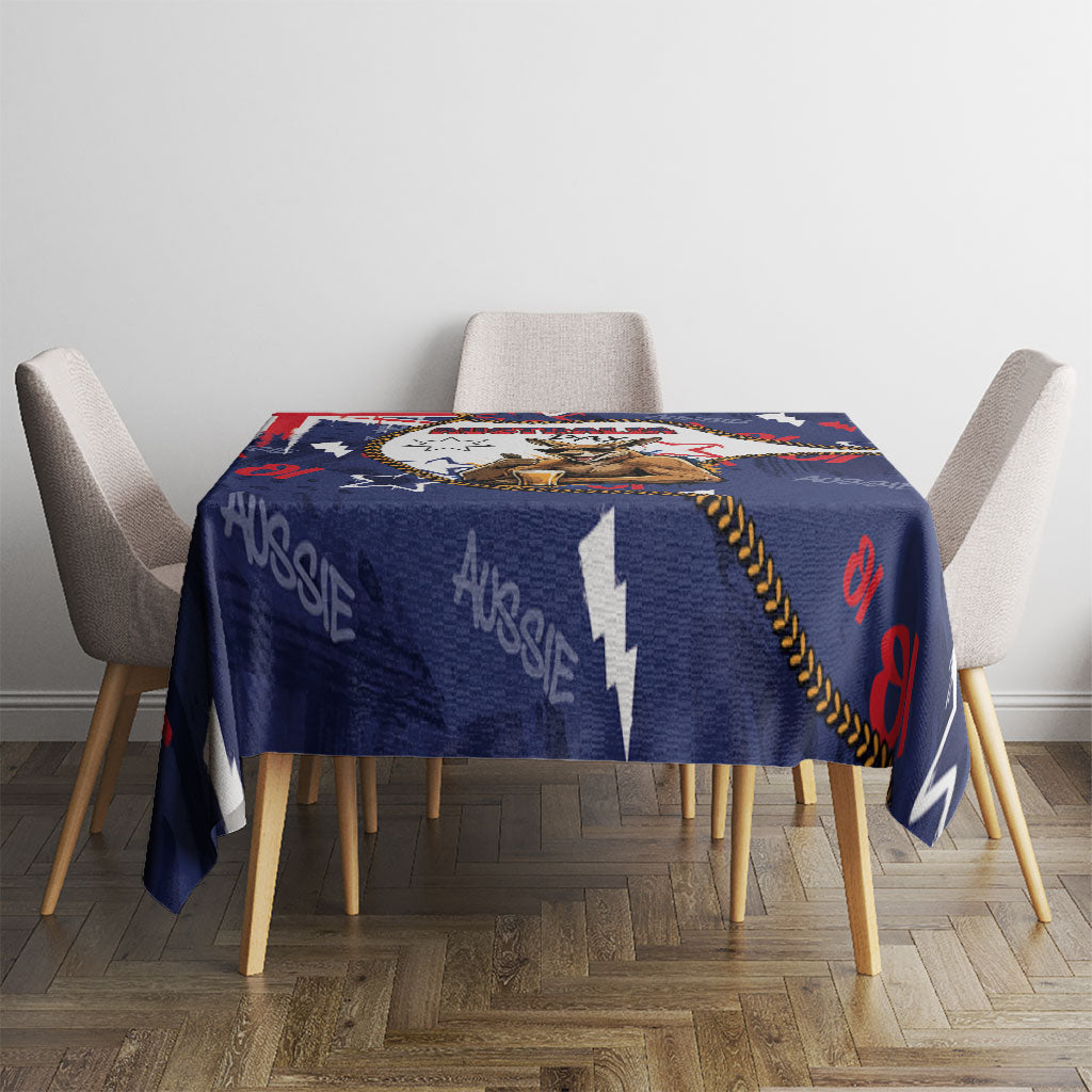 Australia Flag Day Tablecloth Cool Kangaroo Beer Aussie Aussie Oi Oi