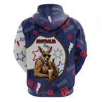 Australia Flag Day Zip Hoodie Cool Kangaroo Beer Aussie Aussie Oi Oi