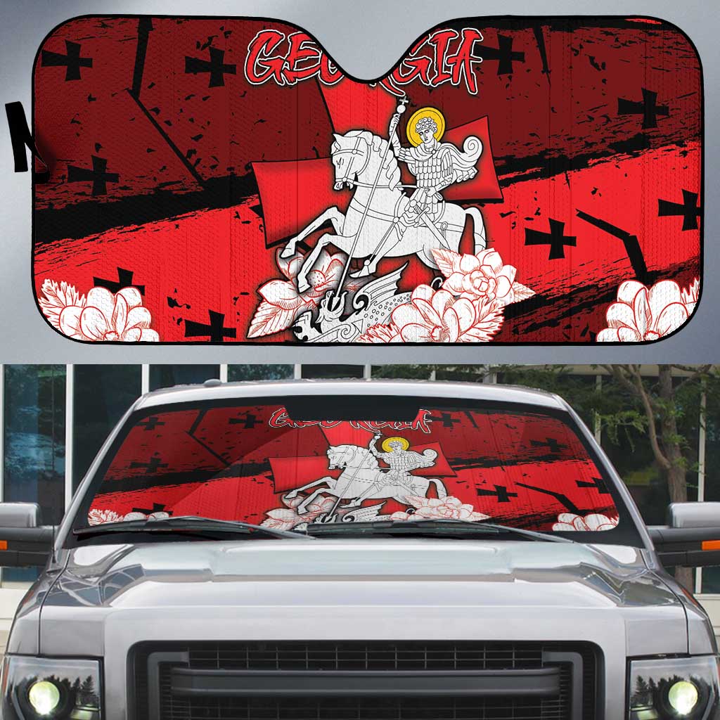 Georgia Auto Sun Shade Patron Saint Symbol - Wonder Print Shop