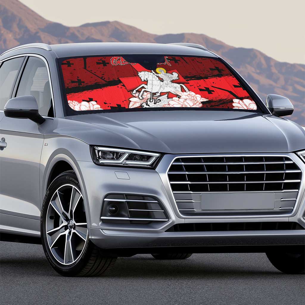 Georgia Auto Sun Shade Patron Saint Symbol - Wonder Print Shop