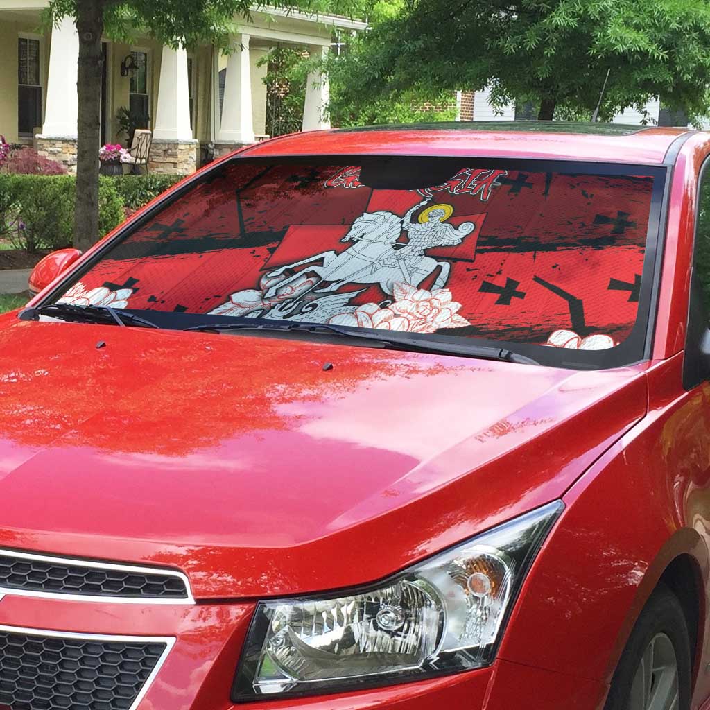 Georgia Auto Sun Shade Patron Saint Symbol - Wonder Print Shop