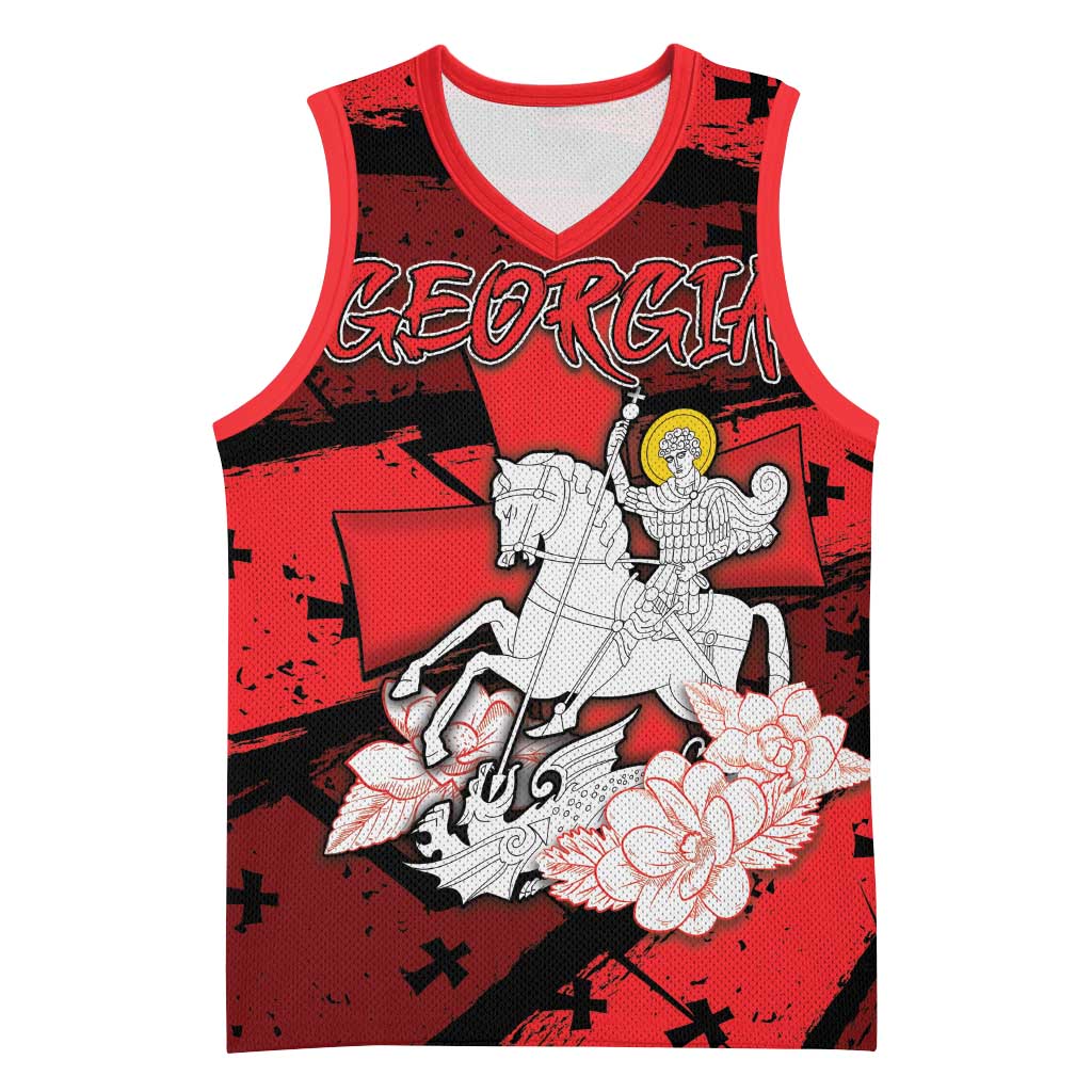 Personalized Georgia Basketball Jersey Patron Saint Symbol - Wonder Print Shop