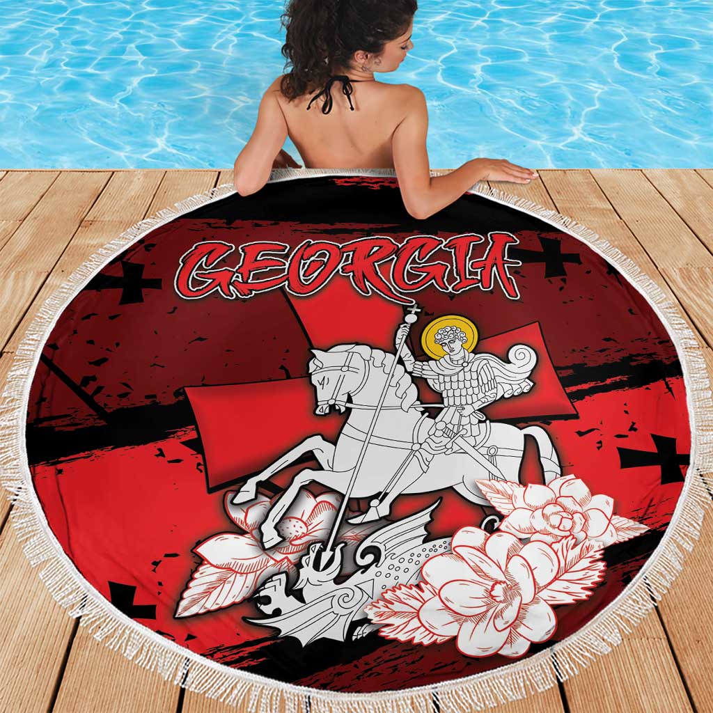 Georgia Beach Blanket Patron Saint Symbol - Wonder Print Shop