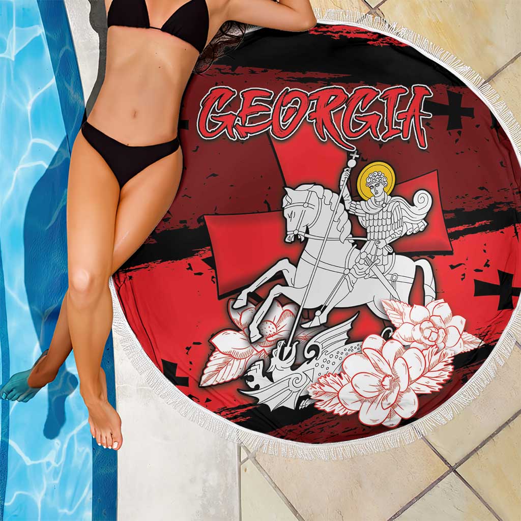 Georgia Beach Blanket Patron Saint Symbol - Wonder Print Shop