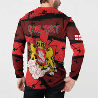 Personalized Georgia Button Sweatshirt Patron Saint Symbol - Wonder Print Shop