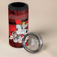 Personalized Georgia 4 in 1 Can Cooler Tumbler Patron Saint Symbol - Wonder Print Shop