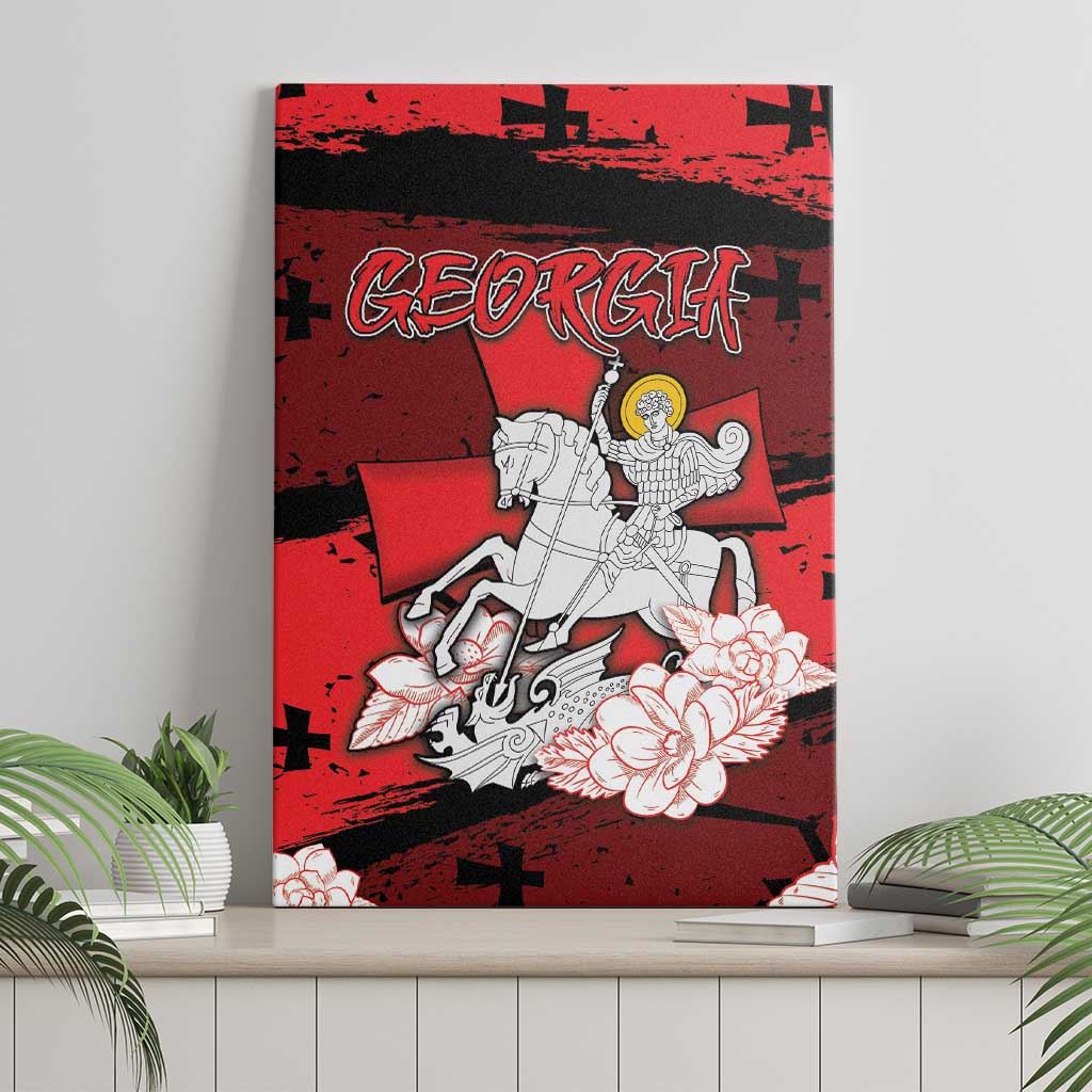 Georgia Canvas Wall Art Patron Saint Symbol - Wonder Print Shop