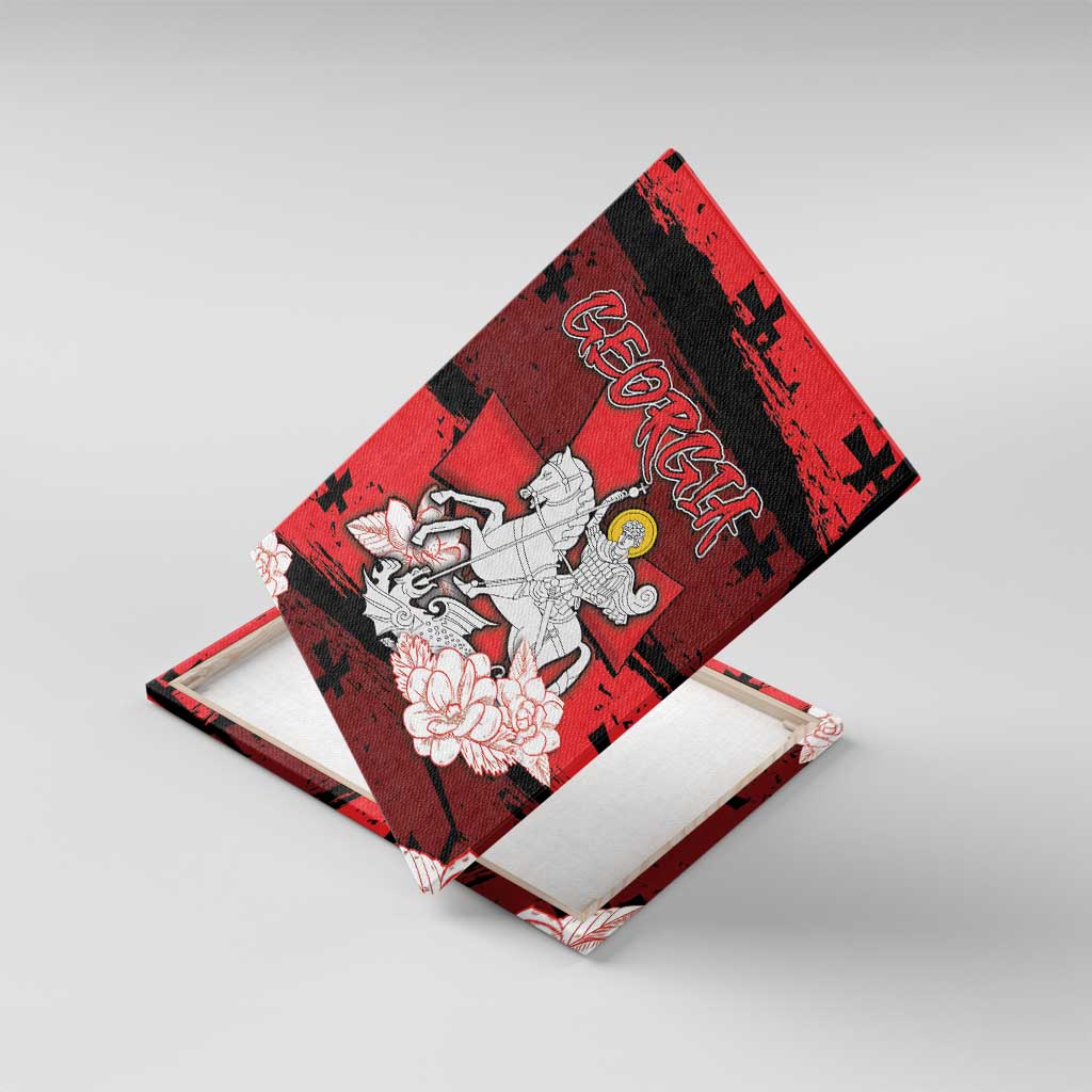 Georgia Canvas Wall Art Patron Saint Symbol - Wonder Print Shop