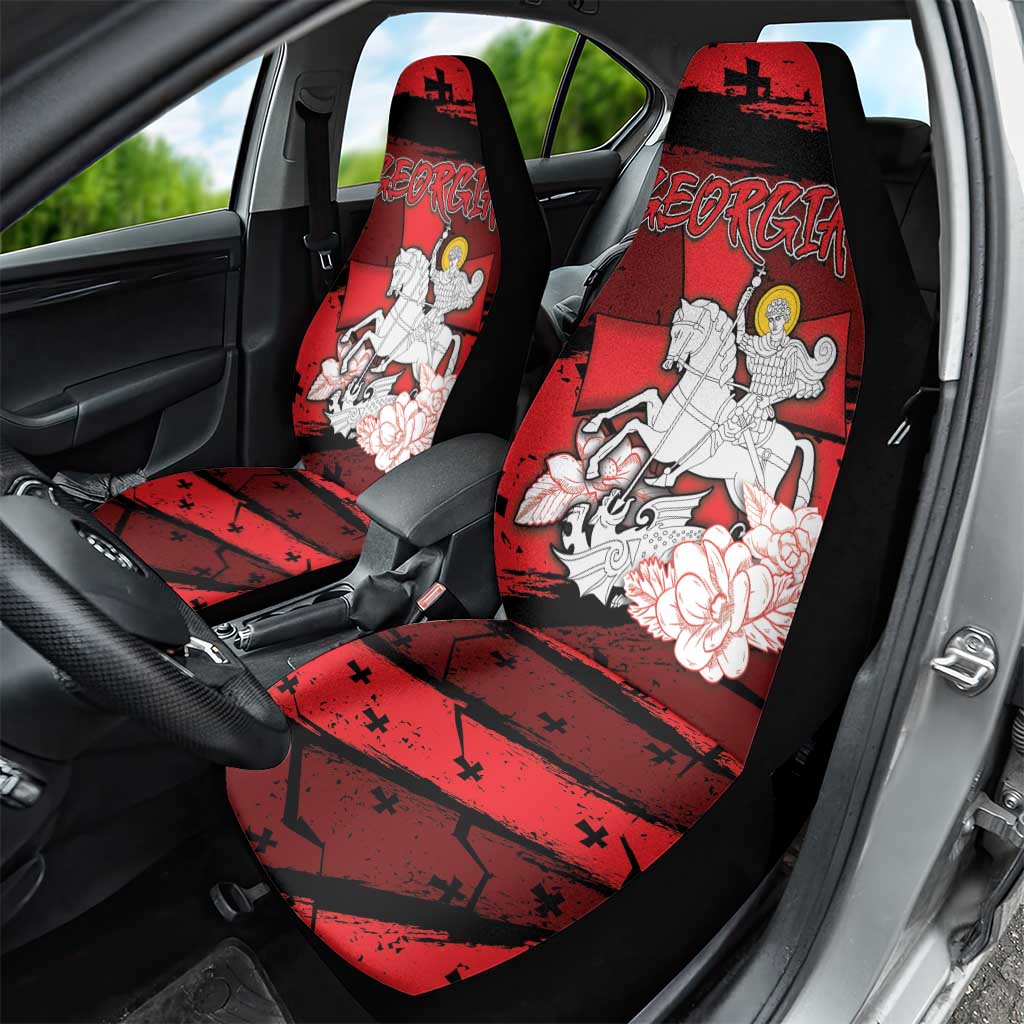 Georgia Car Seat Cover Patron Saint Symbol - Wonder Print Shop