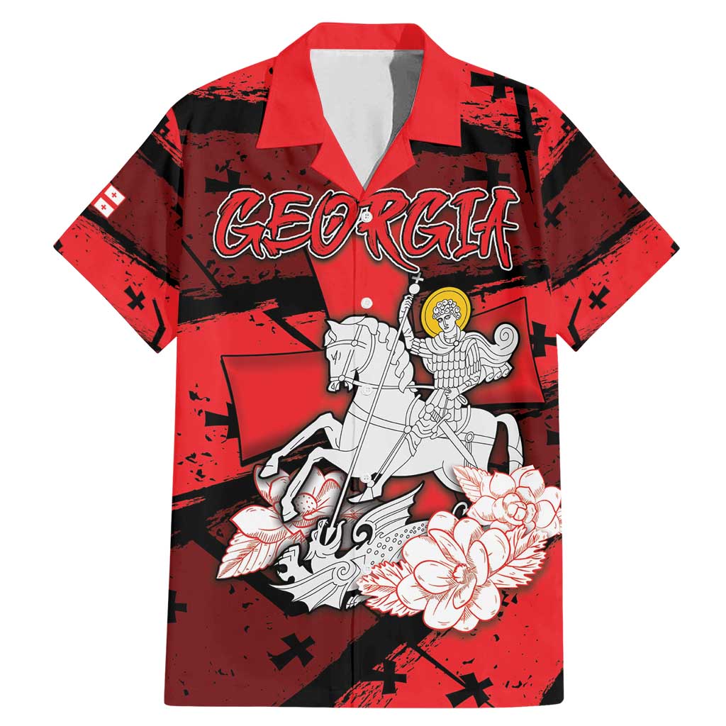 Personalized Georgia Family Matching Mermaid Dress and Hawaiian Shirt Patron Saint Symbol - Wonder Print Shop