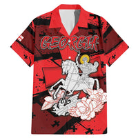 Personalized Georgia Family Matching Mermaid Dress and Hawaiian Shirt Patron Saint Symbol - Wonder Print Shop