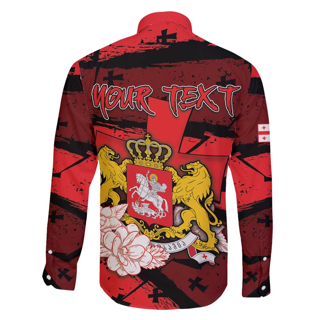 Personalized Georgia Family Matching Off Shoulder Short Dress and Hawaiian Shirt Patron Saint Symbol - Wonder Print Shop