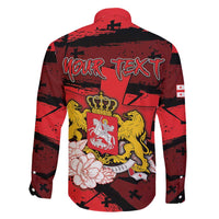 Personalized Georgia Family Matching Off Shoulder Short Dress and Hawaiian Shirt Patron Saint Symbol - Wonder Print Shop