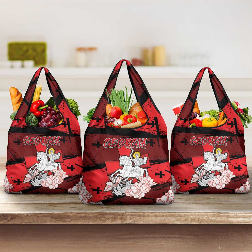 Georgia Grocery Bag Patron Saint Symbol - Wonder Print Shop