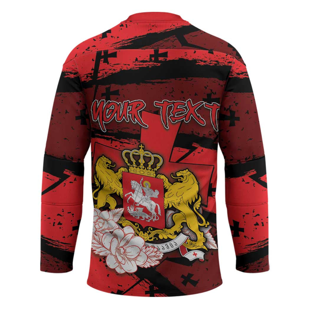 Personalized Georgia Hockey Jersey Patron Saint Symbol - Wonder Print Shop