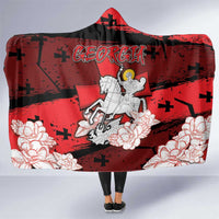 Georgia Hooded Blanket Patron Saint Symbol - Wonder Print Shop