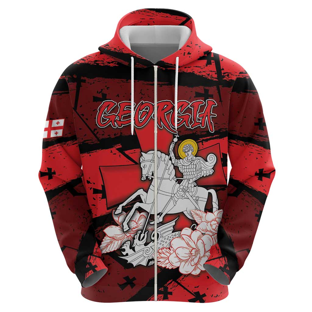 Personalized Georgia Hoodie Patron Saint Symbol - Wonder Print Shop