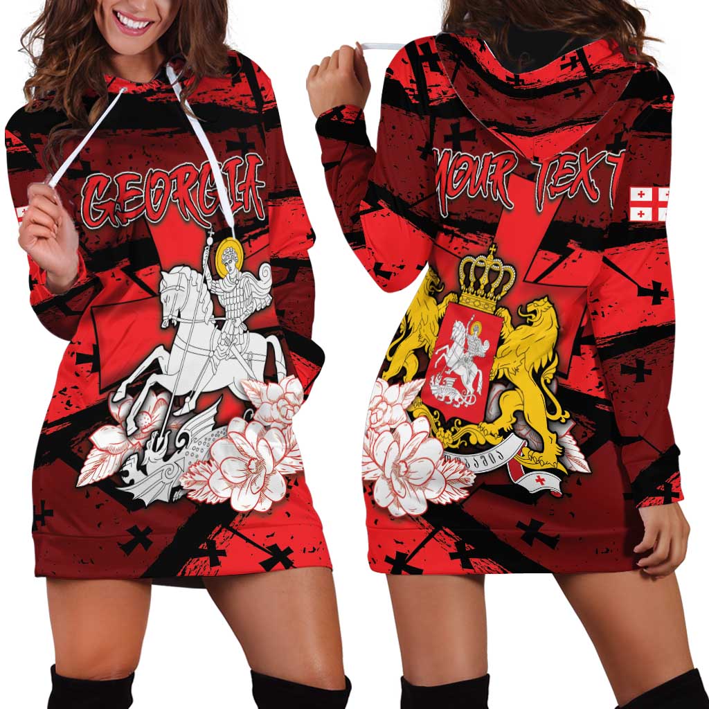Personalized Georgia Hoodie Dress Patron Saint Symbol - Wonder Print Shop