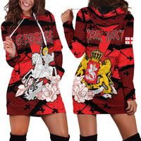 Personalized Georgia Hoodie Dress Patron Saint Symbol - Wonder Print Shop