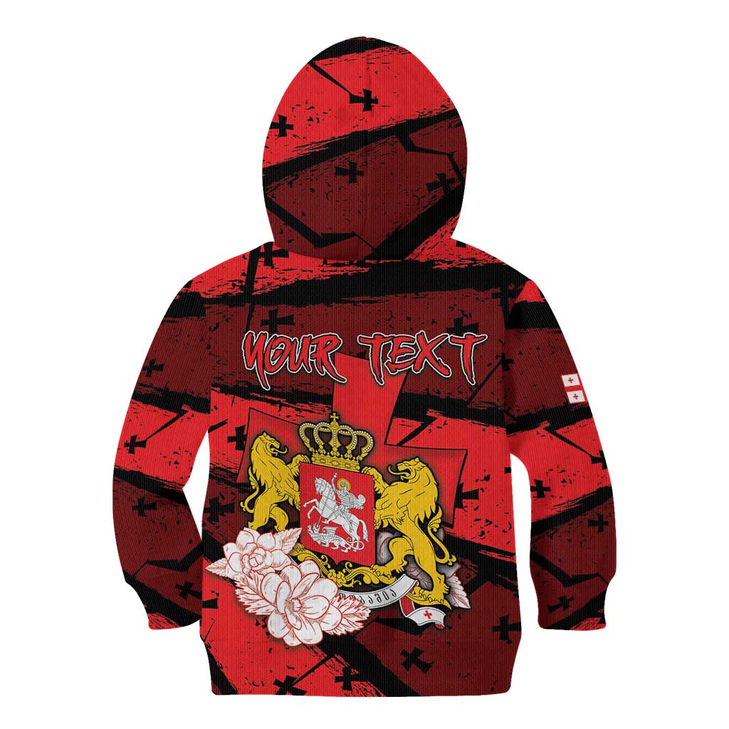 Personalized Georgia Kid Hoodie Patron Saint Symbol - Wonder Print Shop