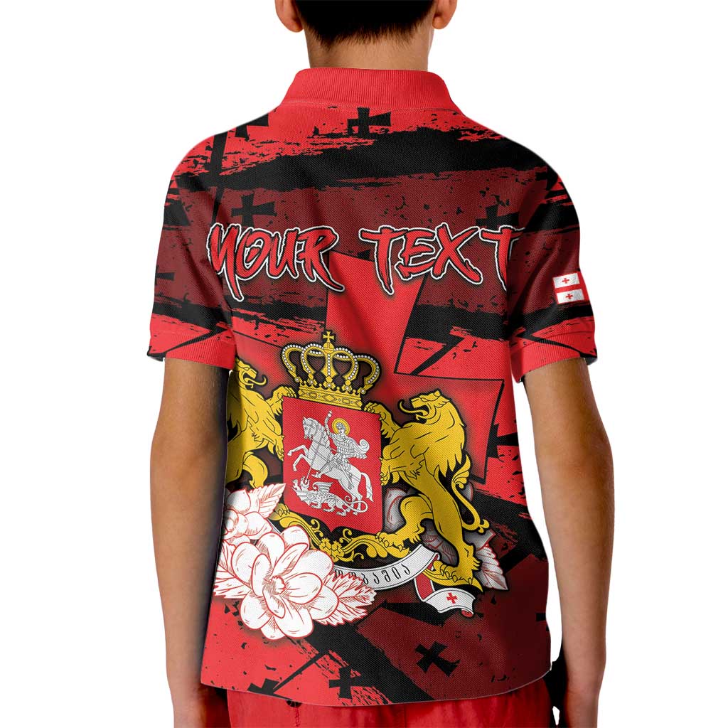 Personalized Georgia Kid Polo Shirt Patron Saint Symbol - Wonder Print Shop