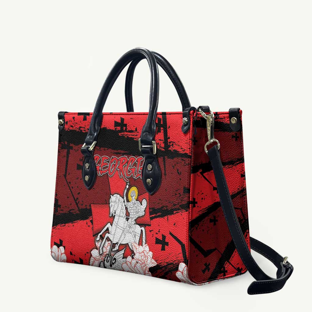 Georgia Leather Bag Patron Saint Symbol - Wonder Print Shop