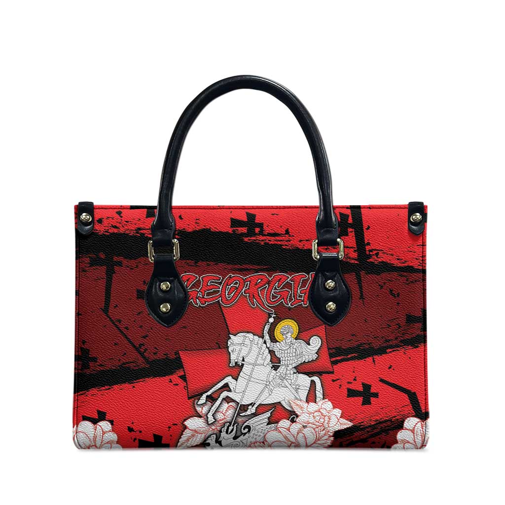 Georgia Leather Bag Patron Saint Symbol - Wonder Print Shop