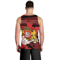 Personalized Georgia Men Tank Top Patron Saint Symbol - Wonder Print Shop
