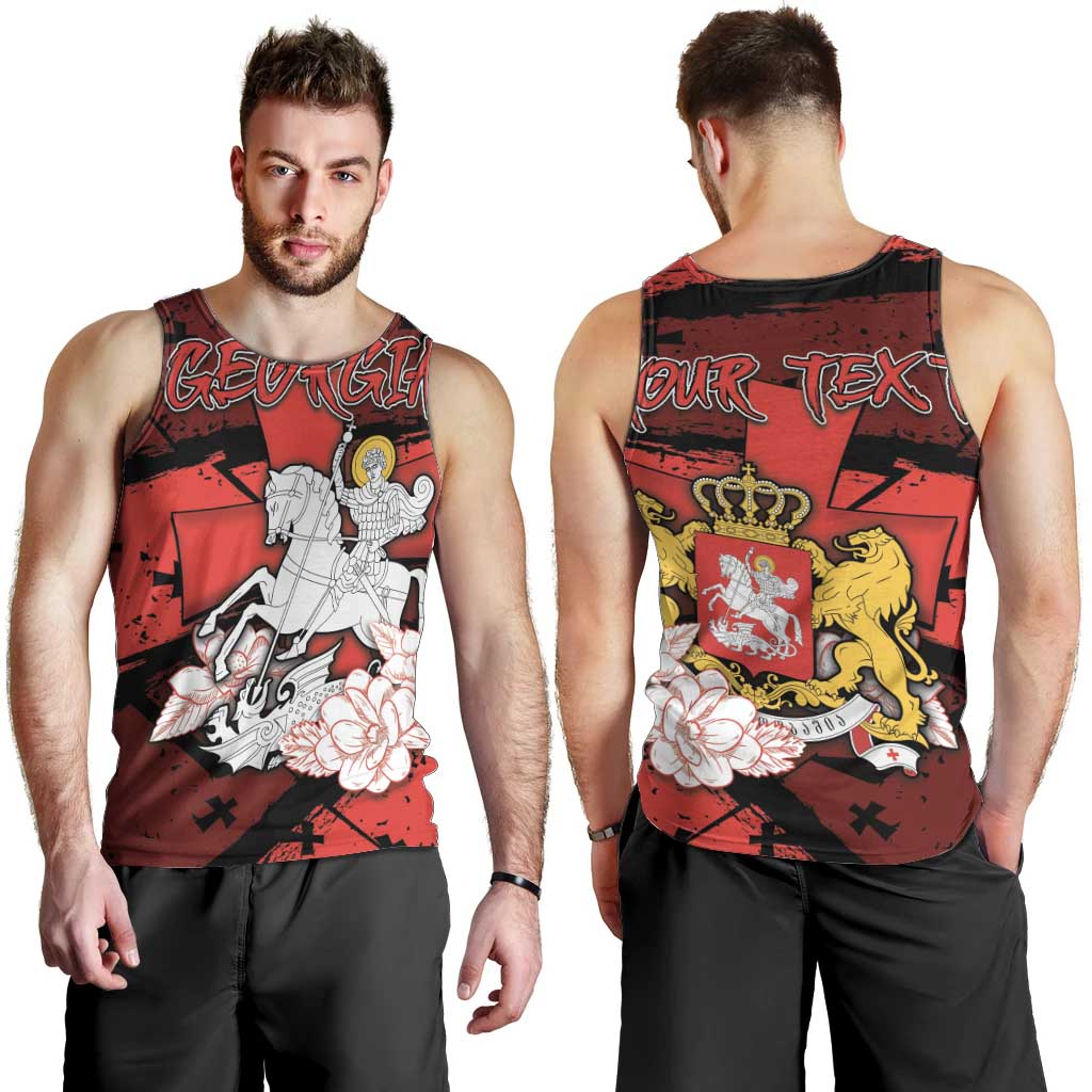 Personalized Georgia Men Tank Top Patron Saint Symbol - Wonder Print Shop