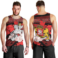 Personalized Georgia Men Tank Top Patron Saint Symbol - Wonder Print Shop