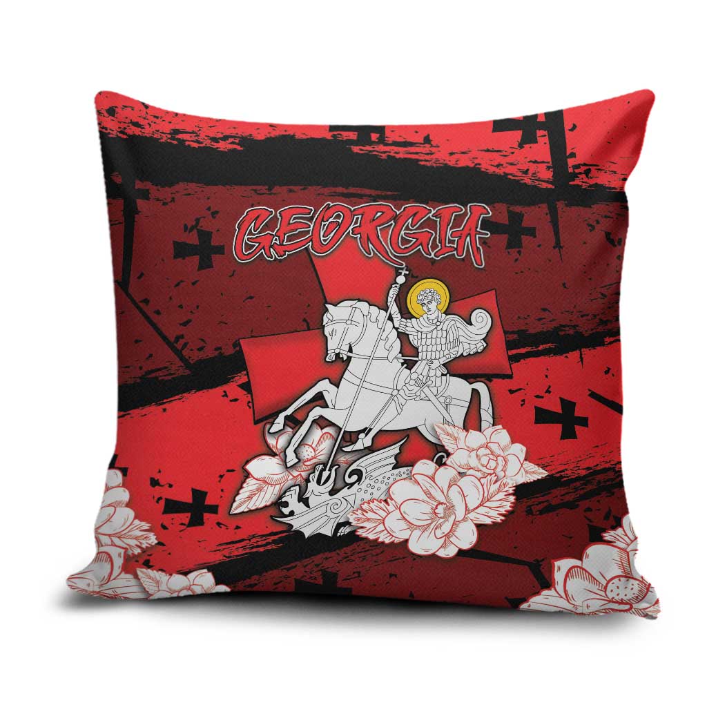 Georgia Pillow Cover Patron Saint Symbol - Wonder Print Shop