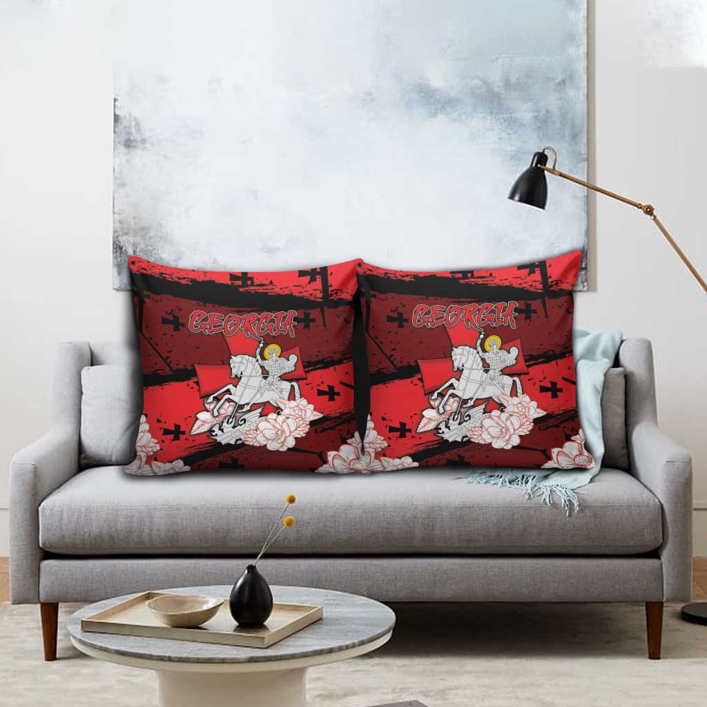 Georgia Pillow Cover Patron Saint Symbol - Wonder Print Shop