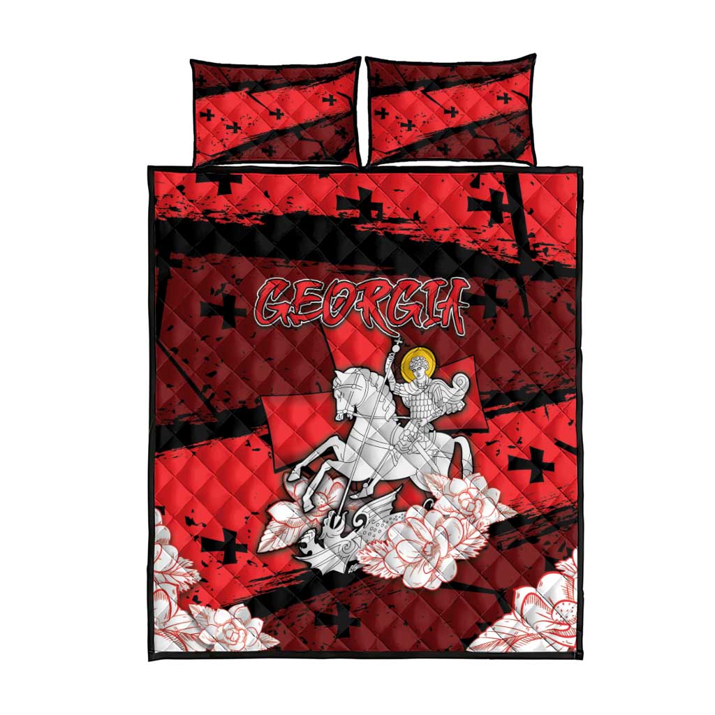 Georgia Quilt Bed Set Patron Saint Symbol - Wonder Print Shop