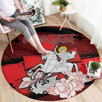 Georgia Round Carpet Patron Saint Symbol - Wonder Print Shop