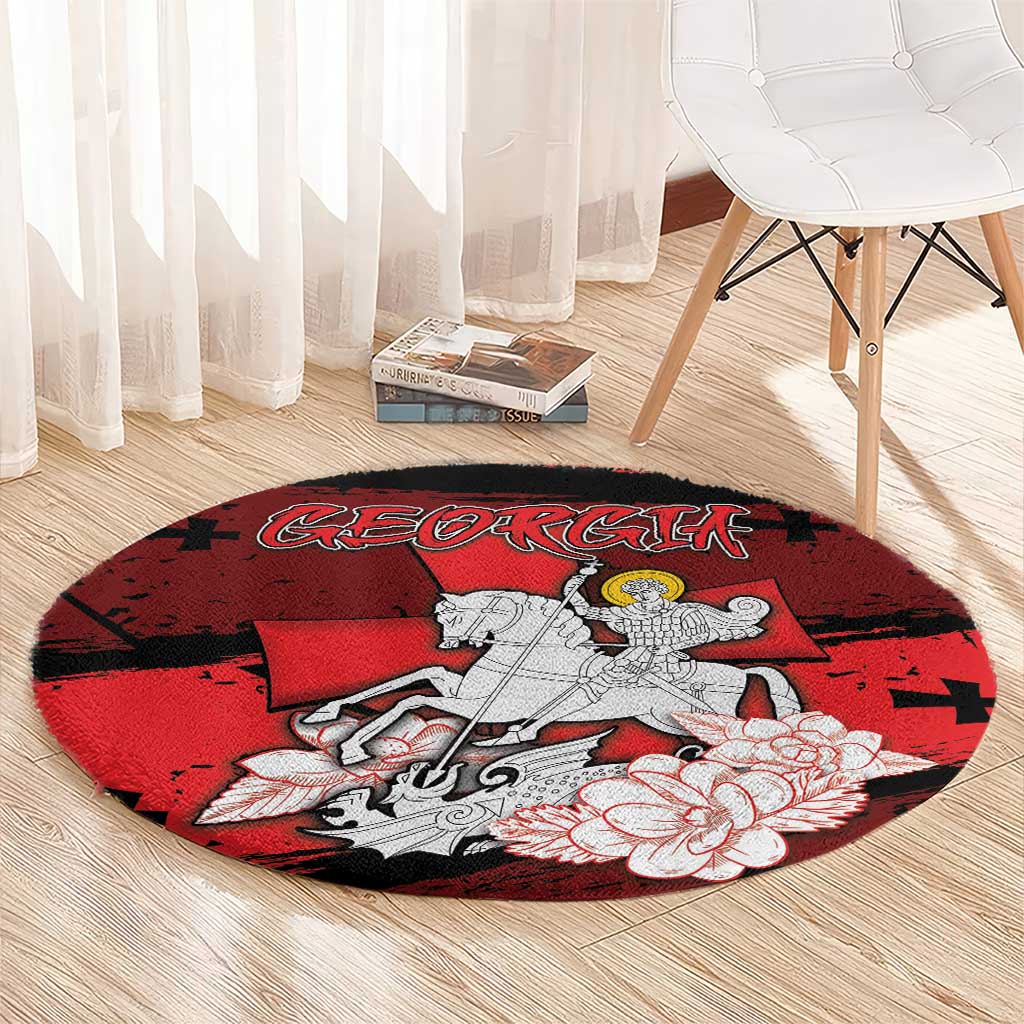 Georgia Round Carpet Patron Saint Symbol - Wonder Print Shop