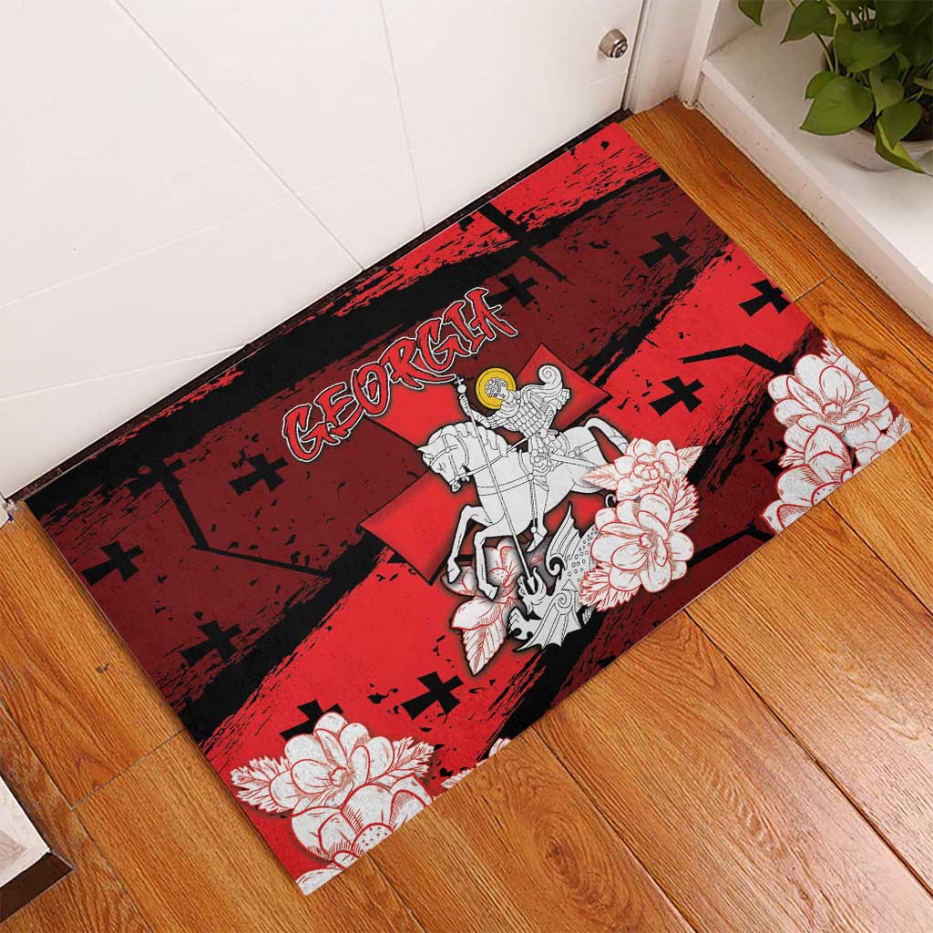 Georgia Rubber Doormat Patron Saint Symbol - Wonder Print Shop