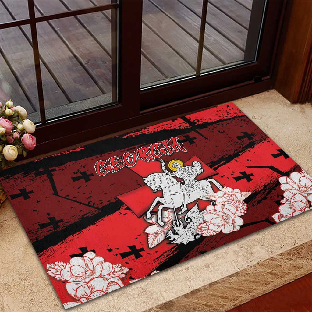 Georgia Rubber Doormat Patron Saint Symbol - Wonder Print Shop