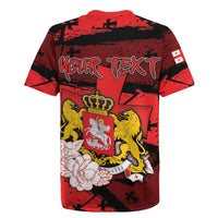 Personalized Georgia Rugby Jersey Patron Saint Symbol - Wonder Print Shop