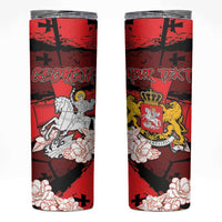Personalized Georgia Skinny Tumbler Patron Saint Symbol - Wonder Print Shop