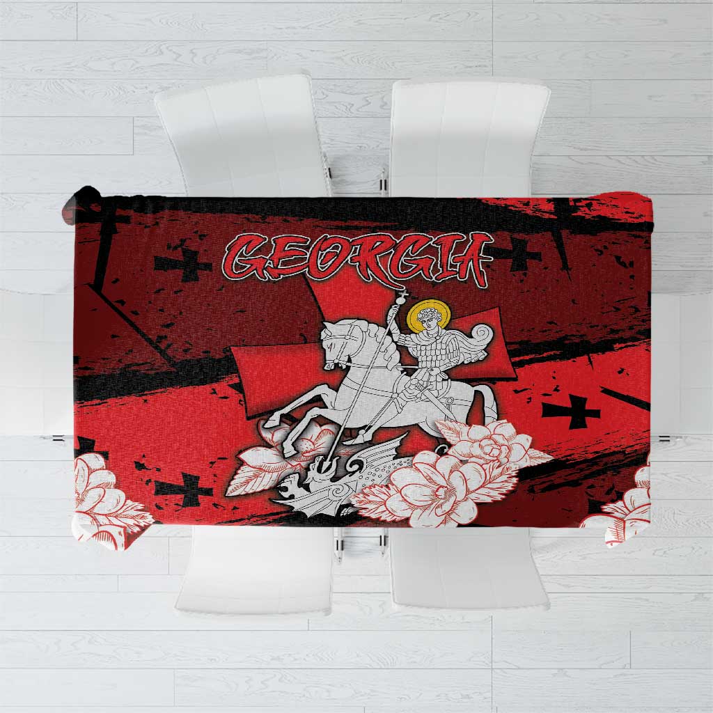 Georgia Tablecloth Patron Saint Symbol - Wonder Print Shop