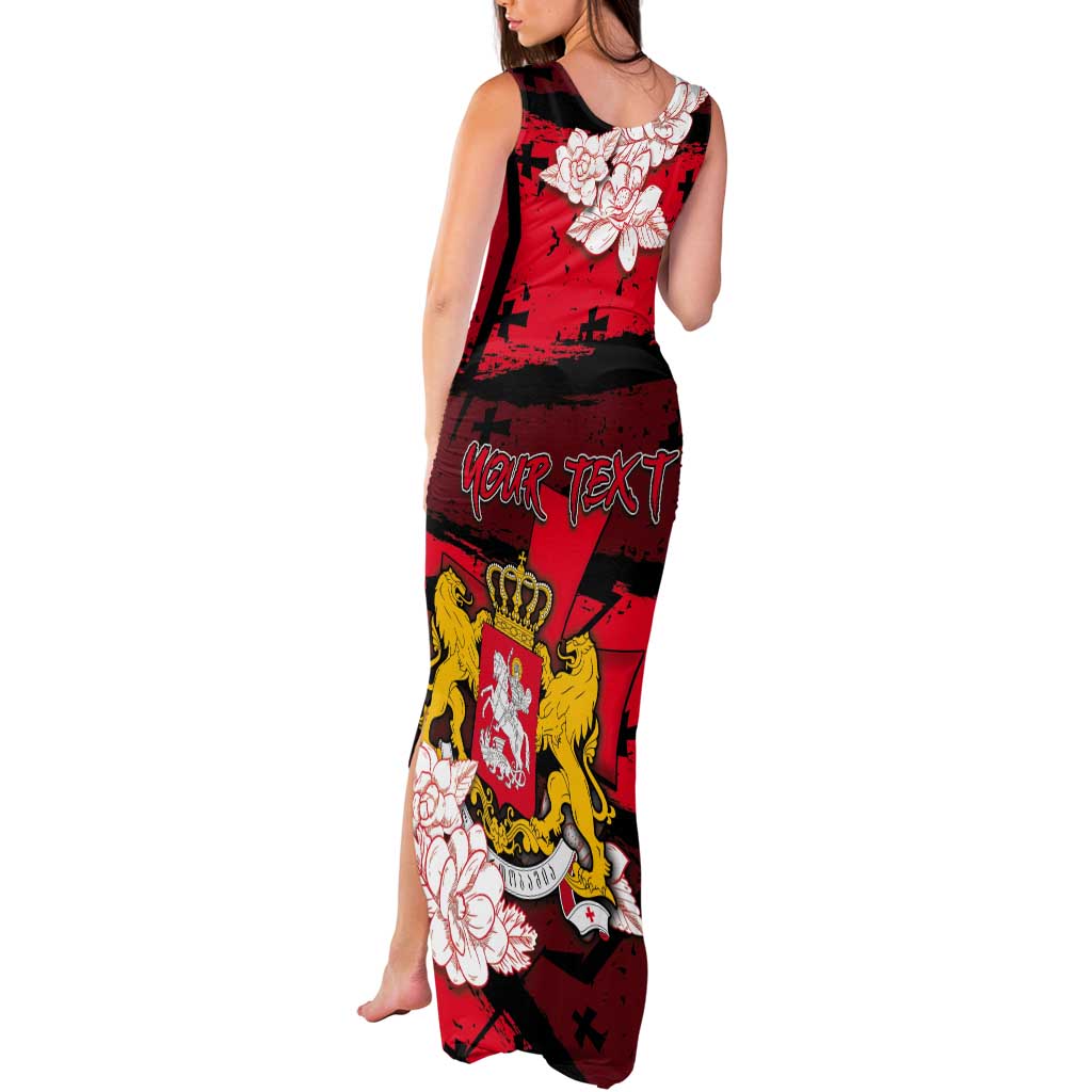 Personalized Georgia Tank Maxi Dress Patron Saint Symbol - Wonder Print Shop