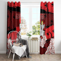 Georgia Window Curtain Patron Saint Symbol - Wonder Print Shop