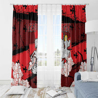 Georgia Window Curtain Patron Saint Symbol - Wonder Print Shop