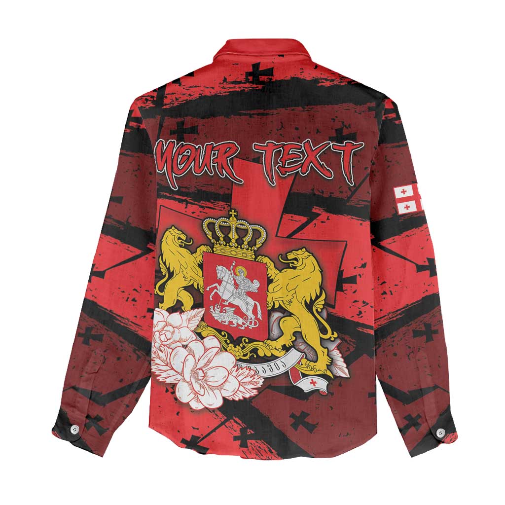 Personalized Georgia Women Casual Shirt Patron Saint Symbol - Wonder Print Shop