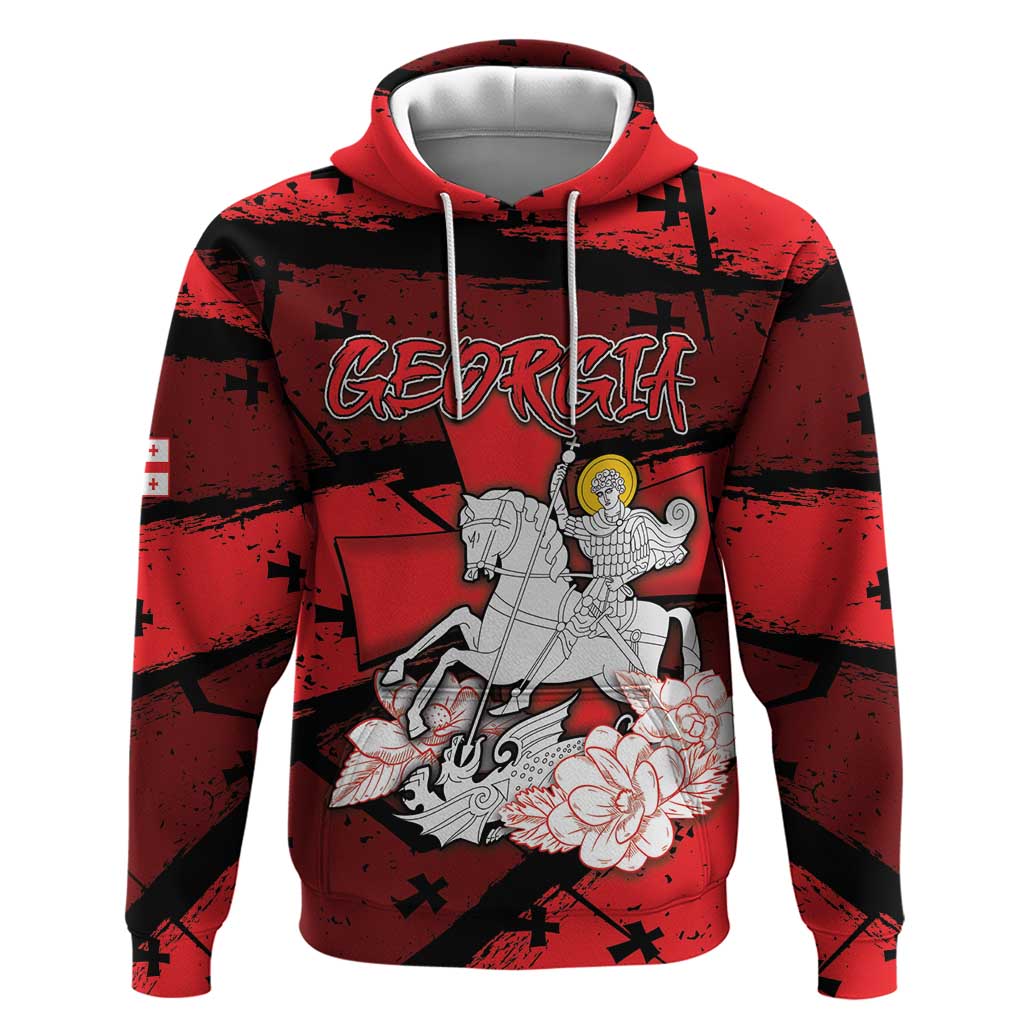 Personalized Georgia Zip Hoodie Patron Saint Symbol - Wonder Print Shop