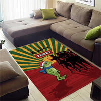 Merry Resistmas Area Rug Resist Portland Frog - Wonder Print Shop