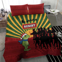 Merry Resistmas Bedding Set Resist Portland Frog - Wonder Print Shop