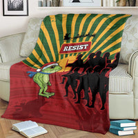 Merry Resistmas Blanket Resist Portland Frog - Wonder Print Shop